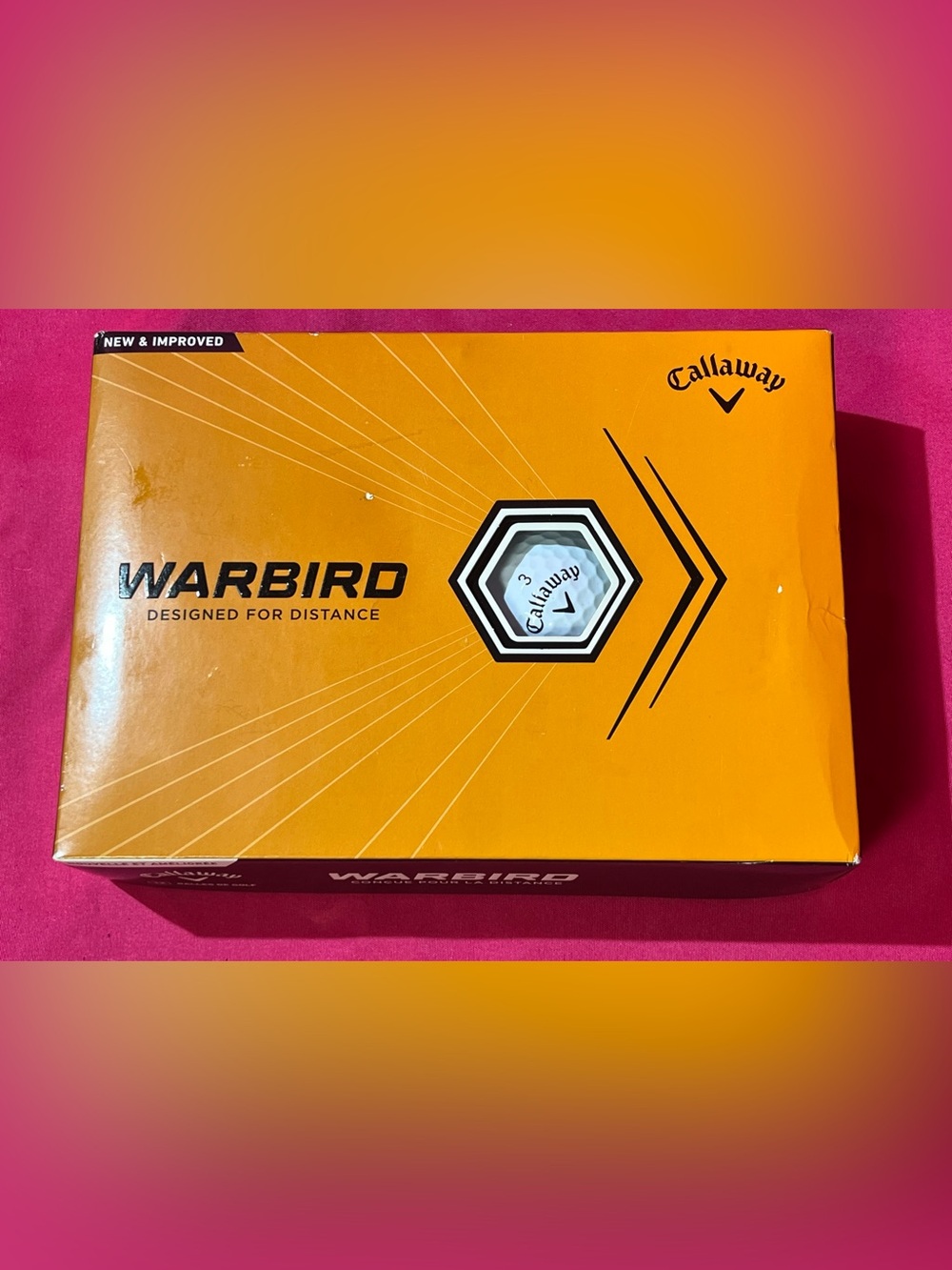 NIB! Callaway Warbird Golf Balls 12 Designed for distance